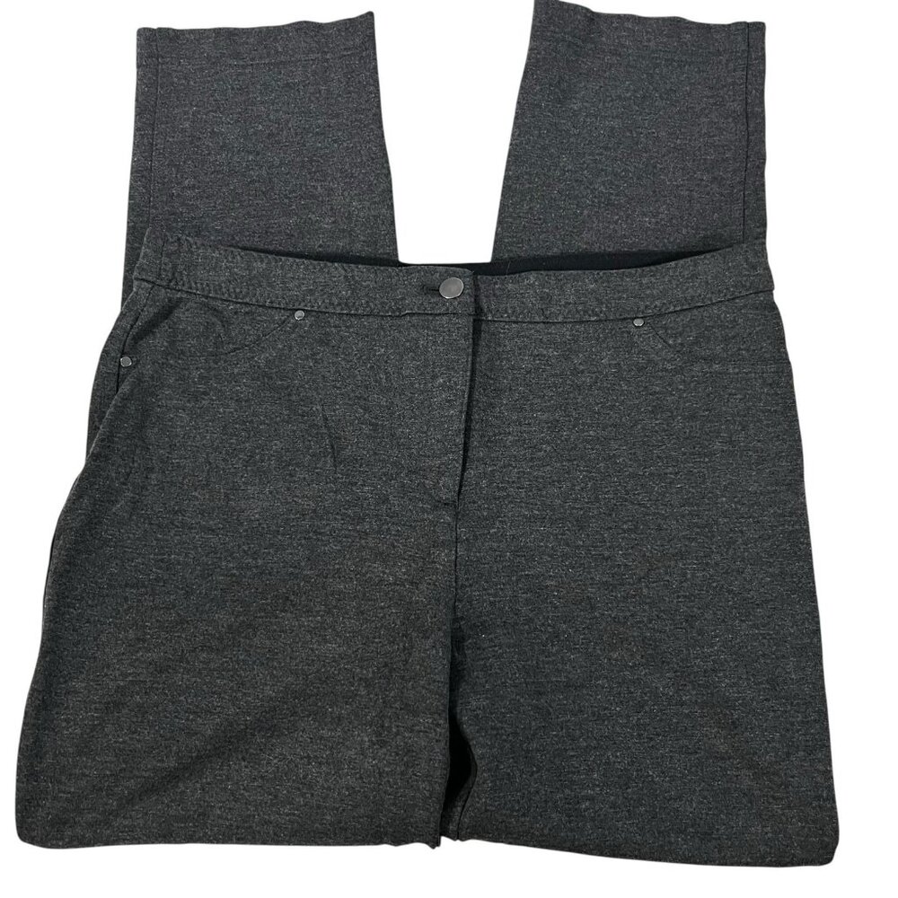 Chico's Ponte stretch Rear pocket Ankle Pants Women's 1.5(10)